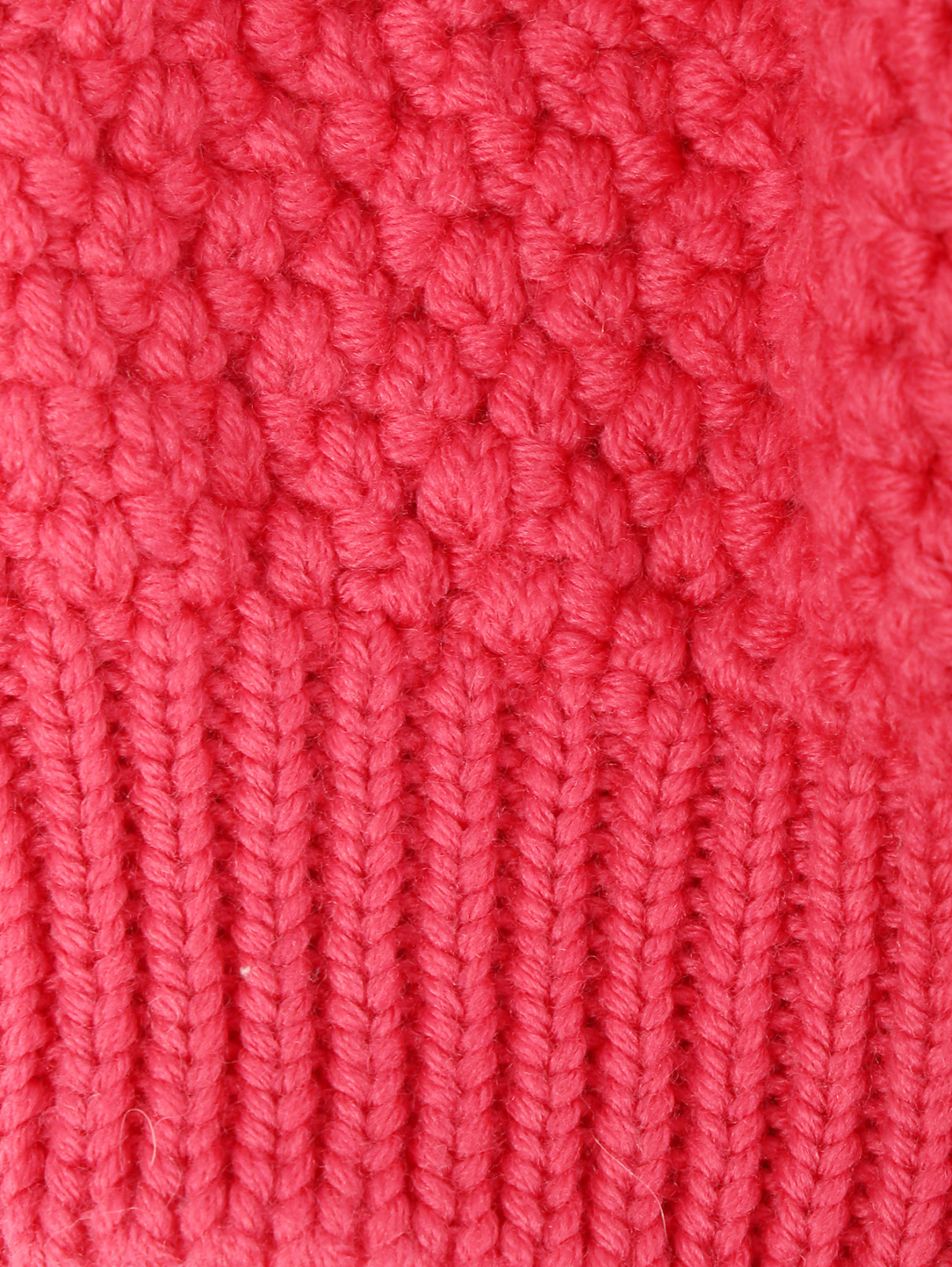 Берет ажурной вязки из шерсти Catya  –  Деталь  – Цвет:  Розовый