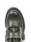 Ботинки из кожи с металлической фурнитурой Ermanno Scervino Junior  –  Обтравка3