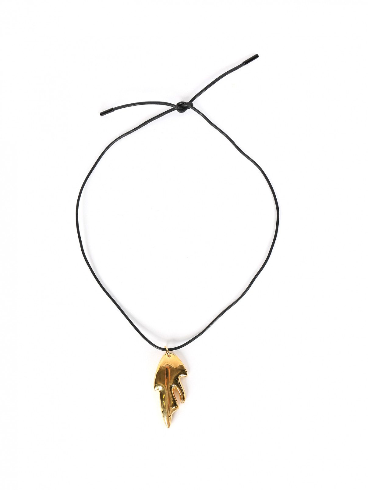 Металлическая подвеска на шнурке Cedric Charlier  –  Общий вид  – Цвет:  Золотой