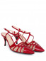 Туфли из лакированной кожи с перемычками Alberta Ferretti  –  Общий вид