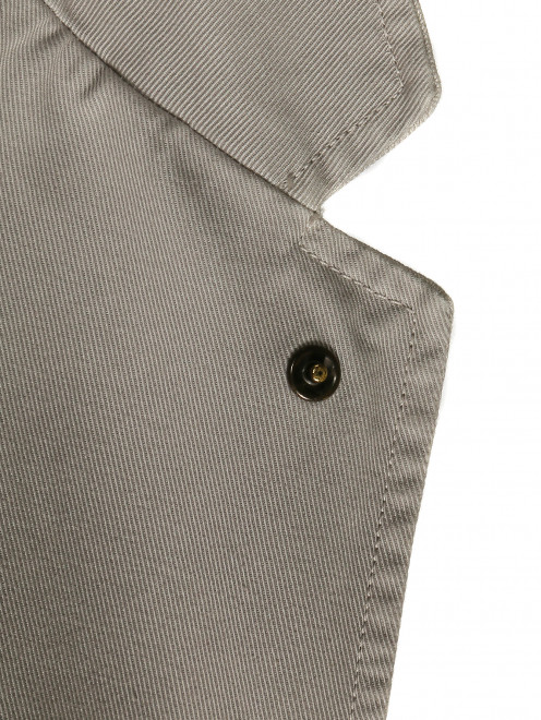 Пиджак однобортный из хлопка с капюшоном - Деталь1
