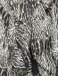 Платье из шерсти и шелка с анималистичным принтом Giambattista Valli  –  Деталь