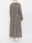 Платье-макси с цветочным узором Marina Rinaldi  –  МодельВерхНиз1