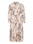 Платье-миди из шелка с узором Weekend Max Mara  –  Общий вид