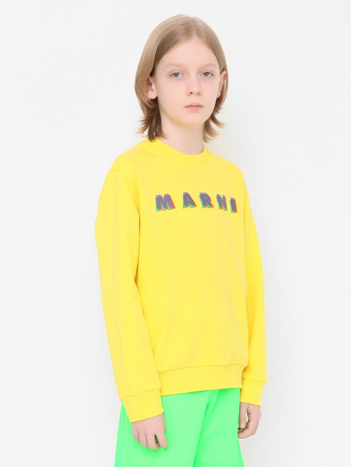 Трикотажный свитшот с принтом Marni - МодельВерхНиз