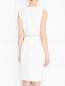 Платье асимметричного кроя с контрастной вставкой Max Mara  –  МодельВерхНиз1