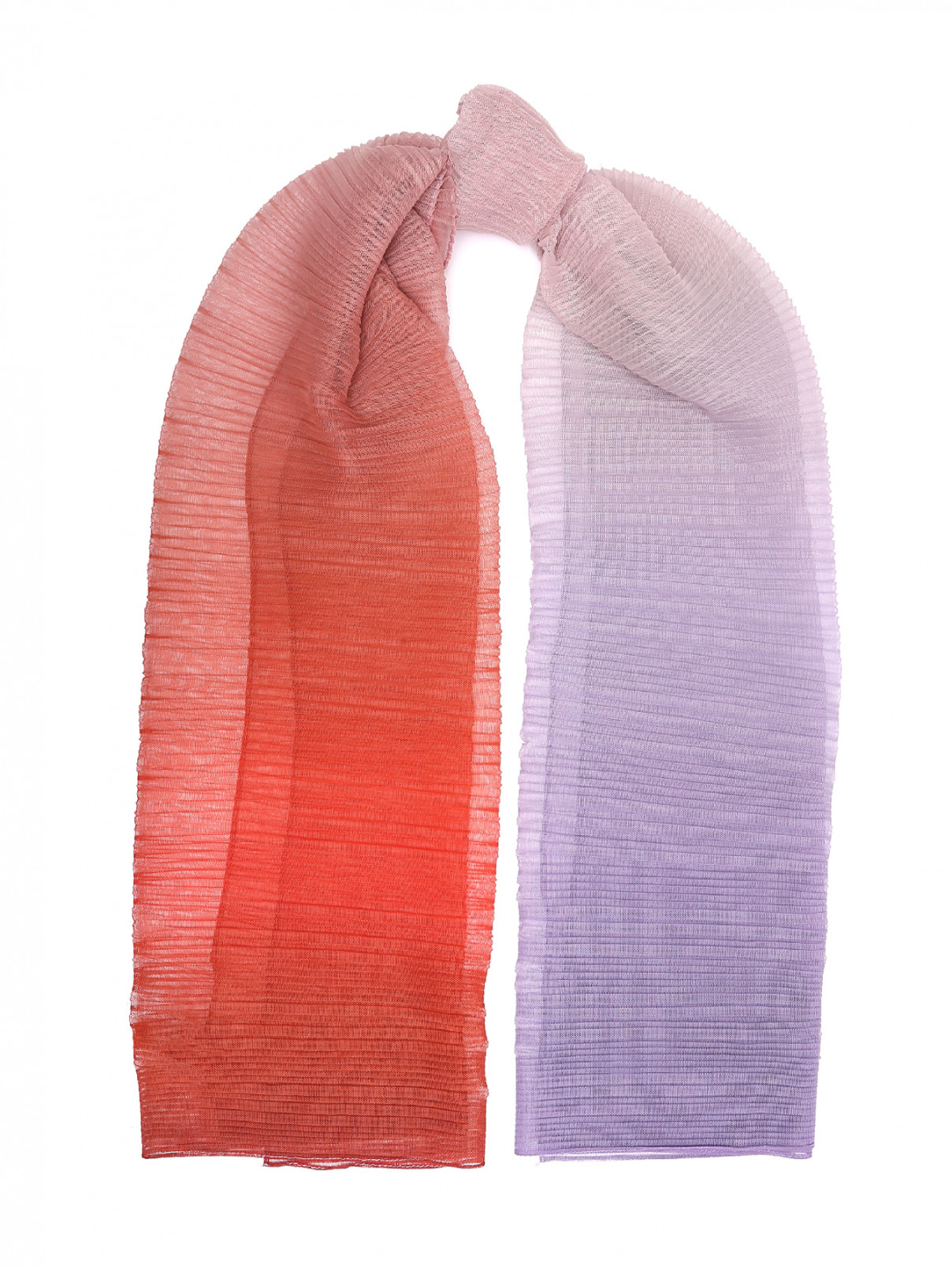 Шарф плиссе из сетки Max&Co  –  Общий вид  – Цвет:  Мультиколор