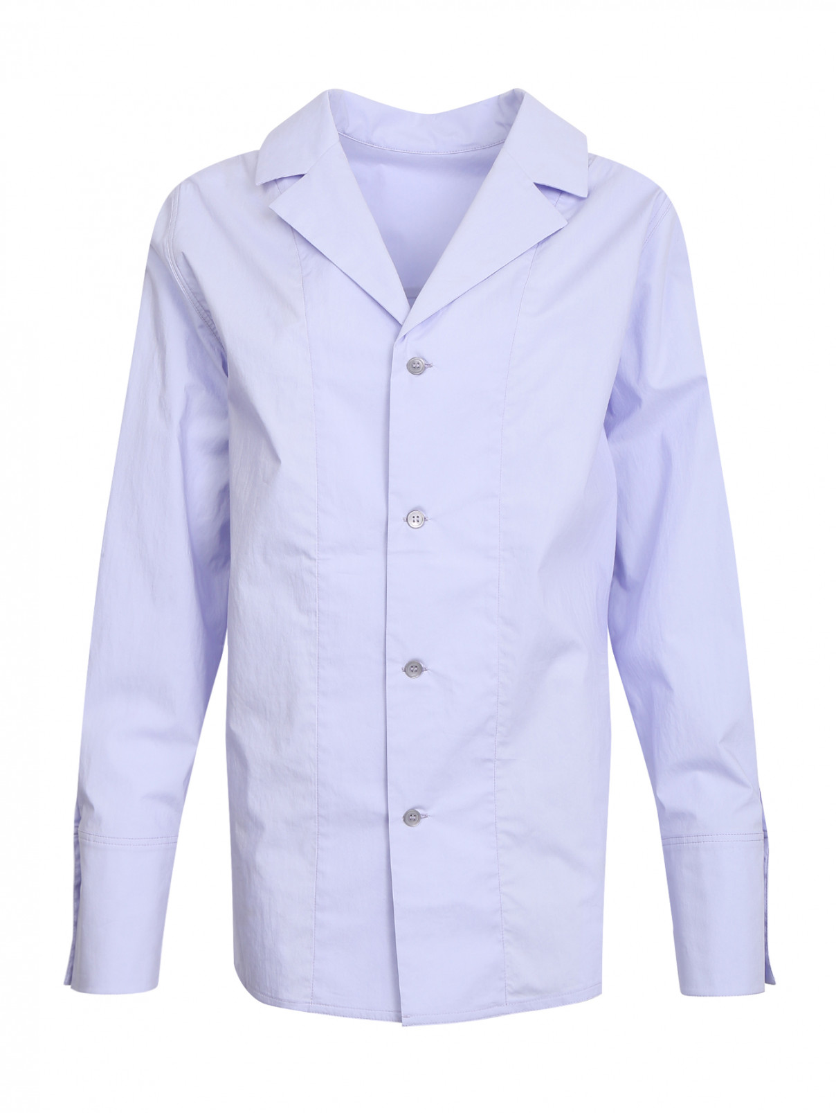 Блуза из хлопка Marni  –  Общий вид  – Цвет:  Синий