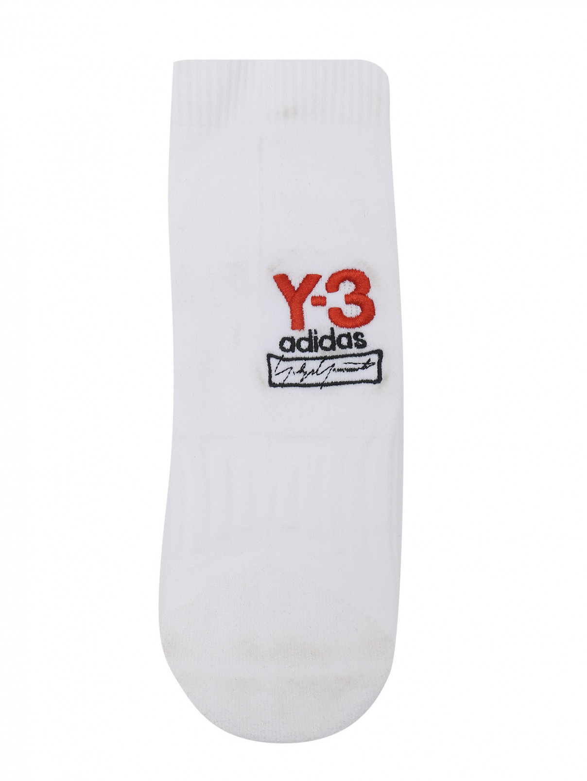 Носки с логотипом Y-3  –  Общий вид  – Цвет:  Белый
