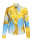 Блуза из шелка и хлопка с цветочным узором Paul Smith  –  Общий вид