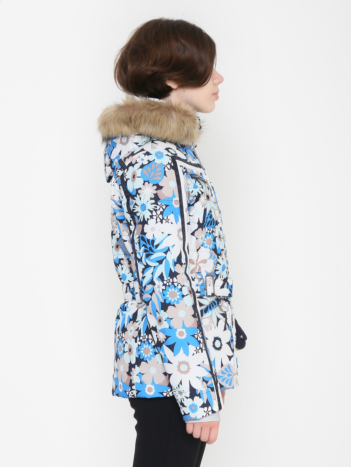 Куртка с цветочным узором Poivre Blanc  –  МодельВерхНиз2  – Цвет:  Узор