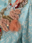 Боди из шелка с узором декорированные пайетками Elisabetta Franchi  –  Деталь