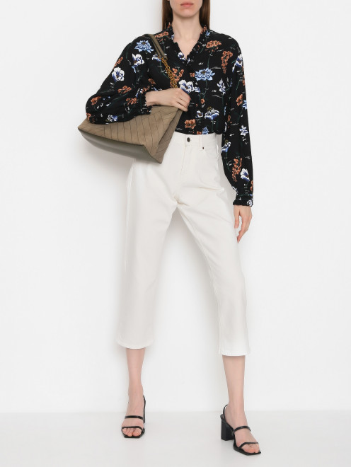 Блуза с цветочным узором  Markus Lupfer - МодельОбщийВид
