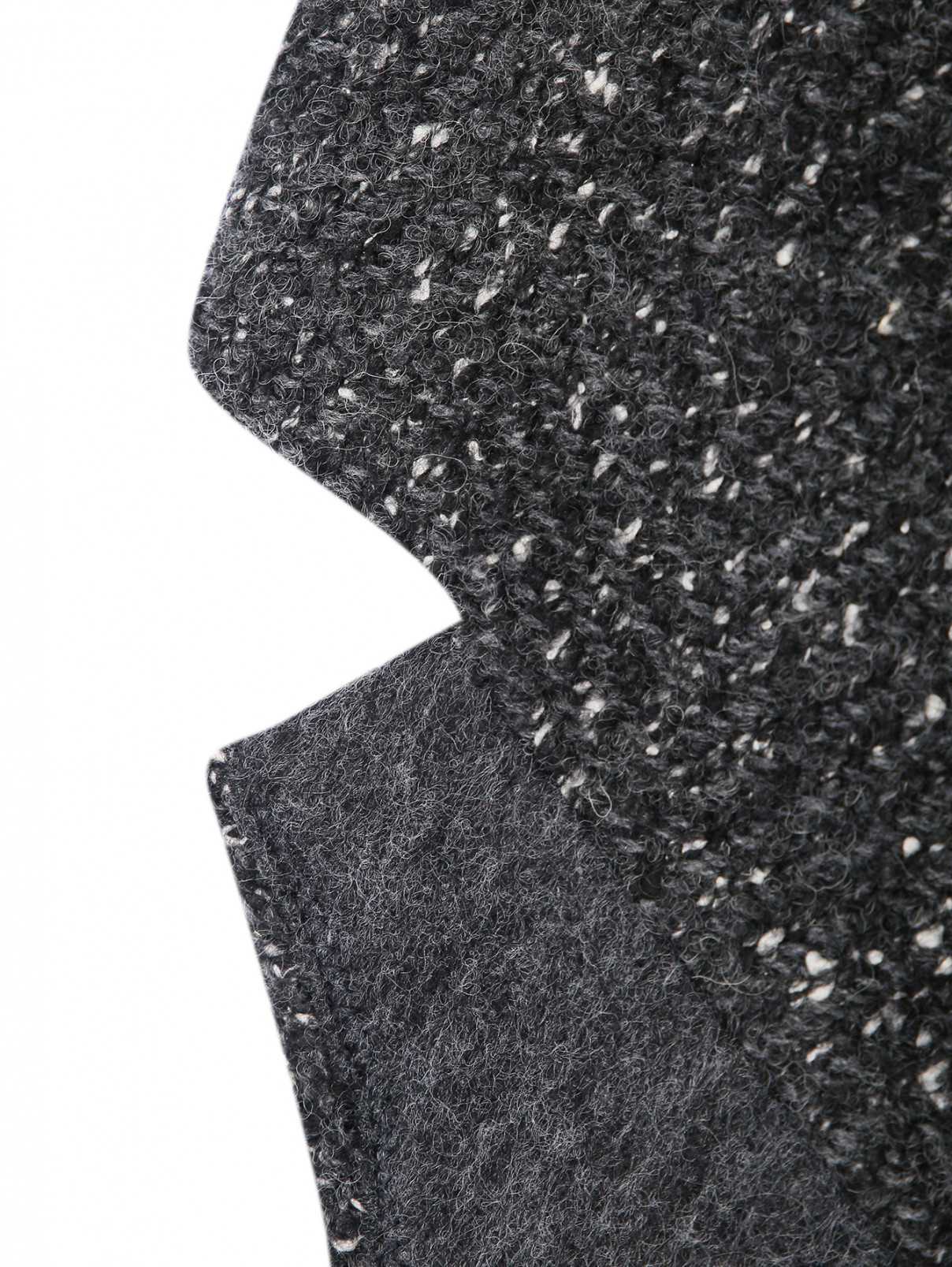 Однобортный жакет из смешанной шерсти Alysi  –  Деталь1  – Цвет:  Серый