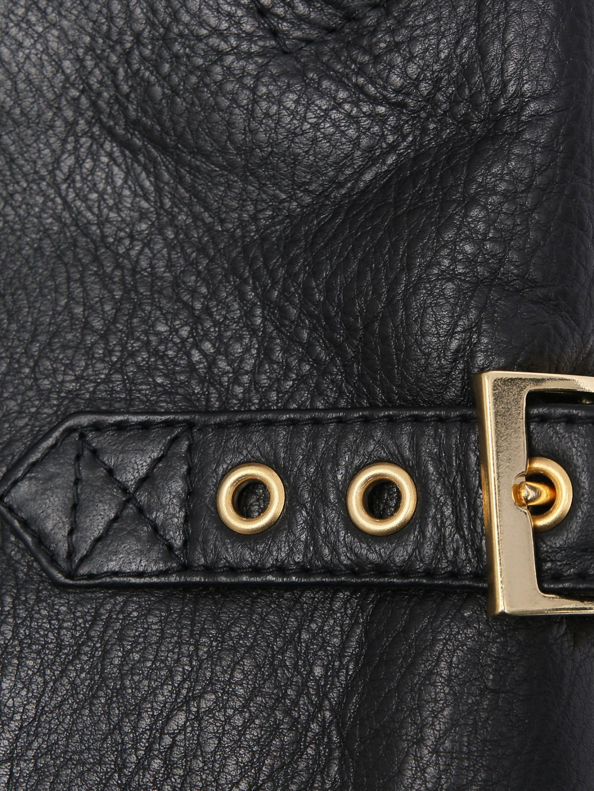 Кожаная куртка на молнии с карманами Etro  –  Деталь  – Цвет:  Черный