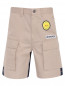 Хлопковые шорты с карманами и нашивками N21  –  Общий вид