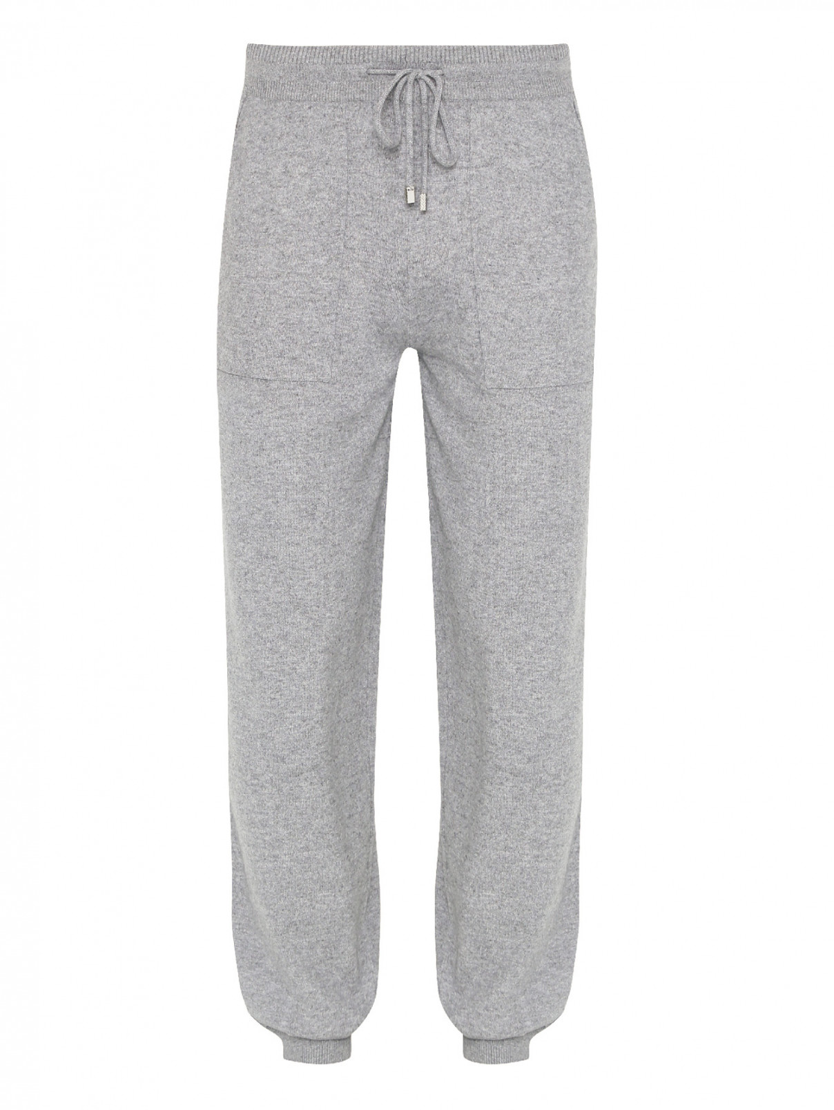 Расслабленные брюки из кашемира Malo  –  Общий вид  – Цвет:  Серый
