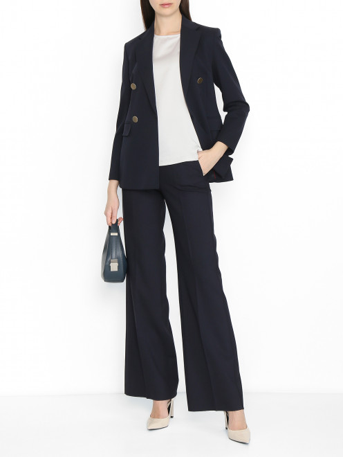 Брюки из шерсти с карманами Max Mara - МодельОбщийВид