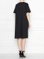 Платье из хлопка с контрастной вставкой Marina Rinaldi  –  МодельВерхНиз1