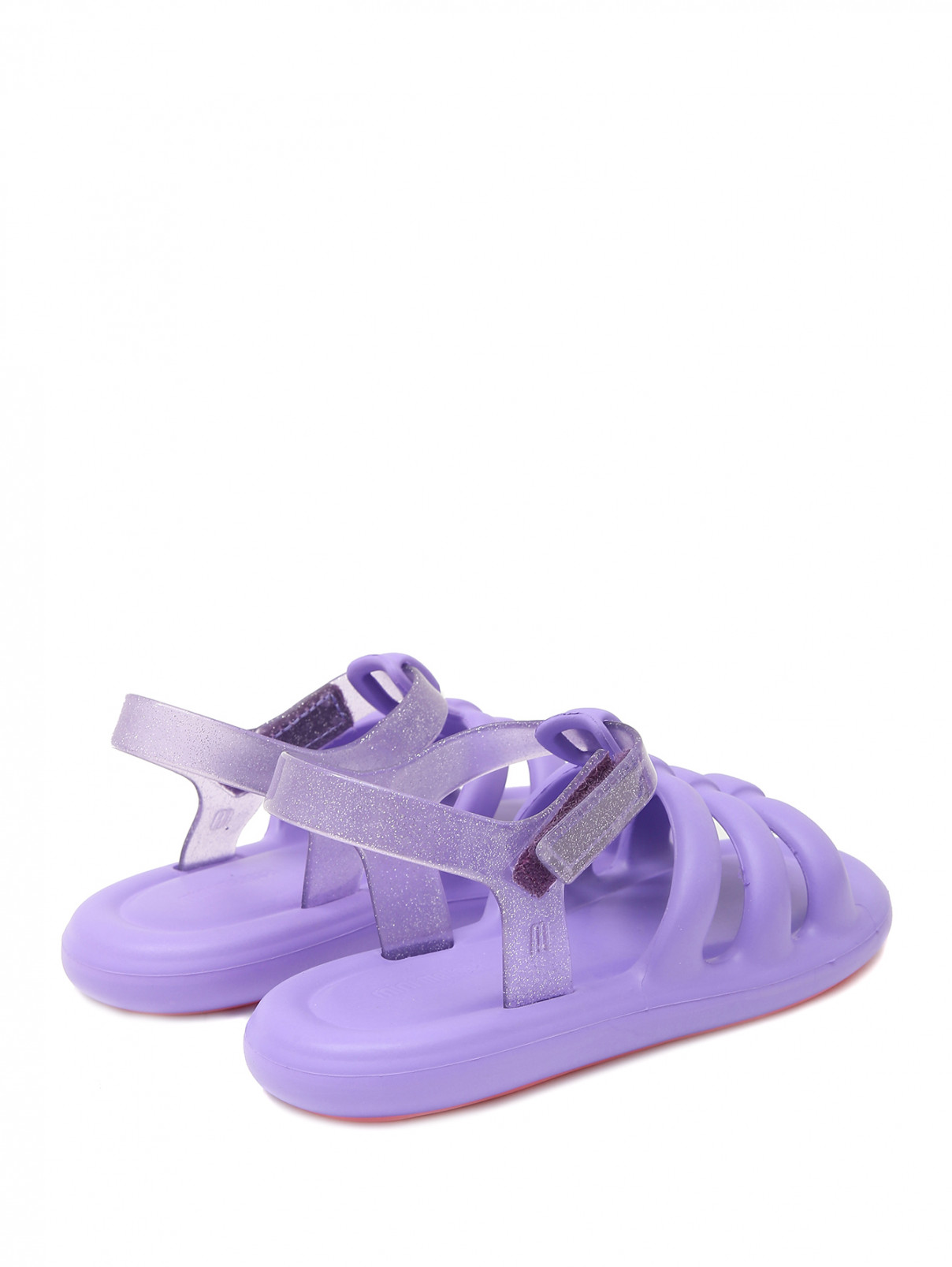 Сандалии на липучке с блеском Melissa  –  Обтравка2  – Цвет:  Фиолетовый