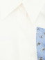 Рубашка из шелка асимметричного кроя с узором 3.1 Phillip Lim  –  Деталь
