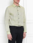 Рубашка из льна с узором "полоска" Armani Collezioni  –  Модель Верх-Низ