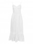 Платье-миди из льна с кружевной отделкой Luisa Spagnoli  –  Общий вид