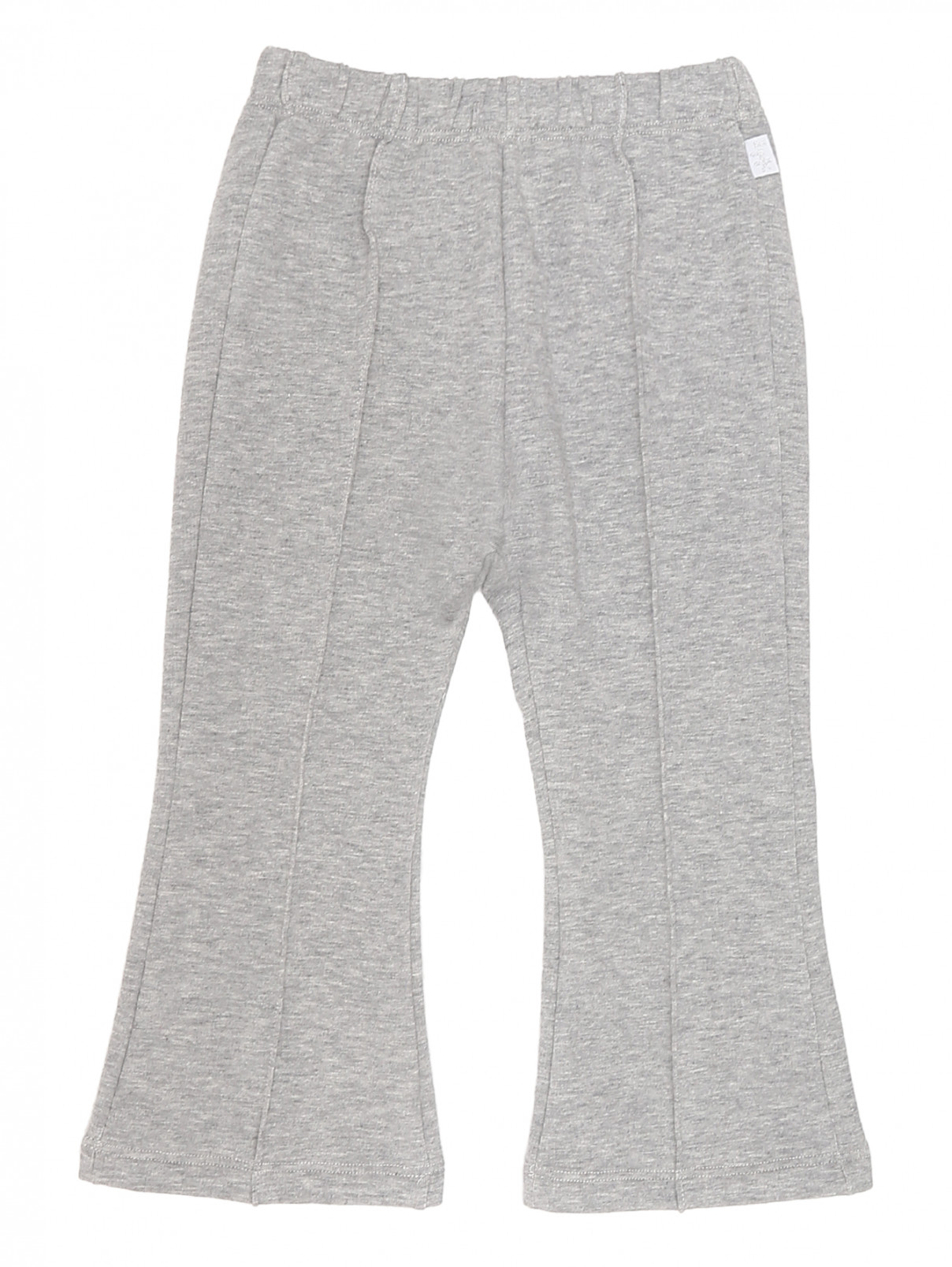 Трикотажные брюки со стрелками Il Gufo  –  Общий вид  – Цвет:  Серый
