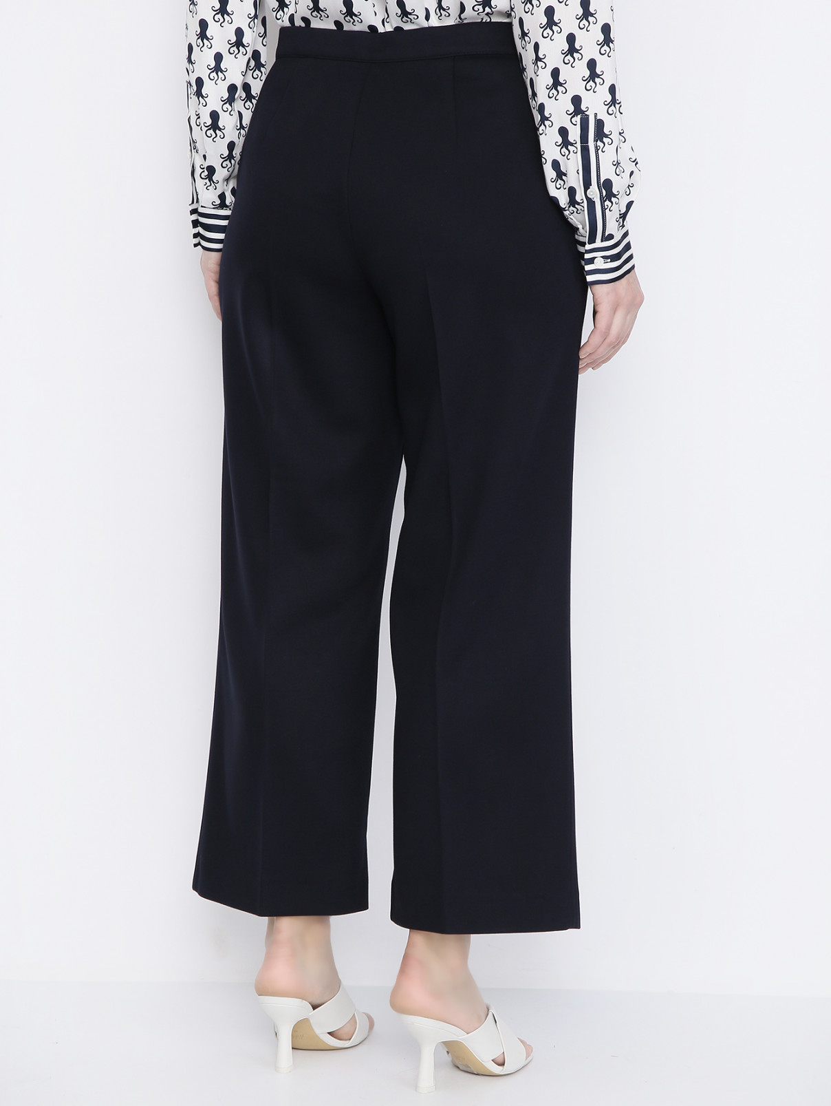 Трикотажные брюки с карманами Marina Rinaldi  –  МодельВерхНиз1  – Цвет:  Синий