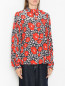 Блуза из вискозы с цветочным узором Essentiel Antwerp  –  МодельВерхНиз