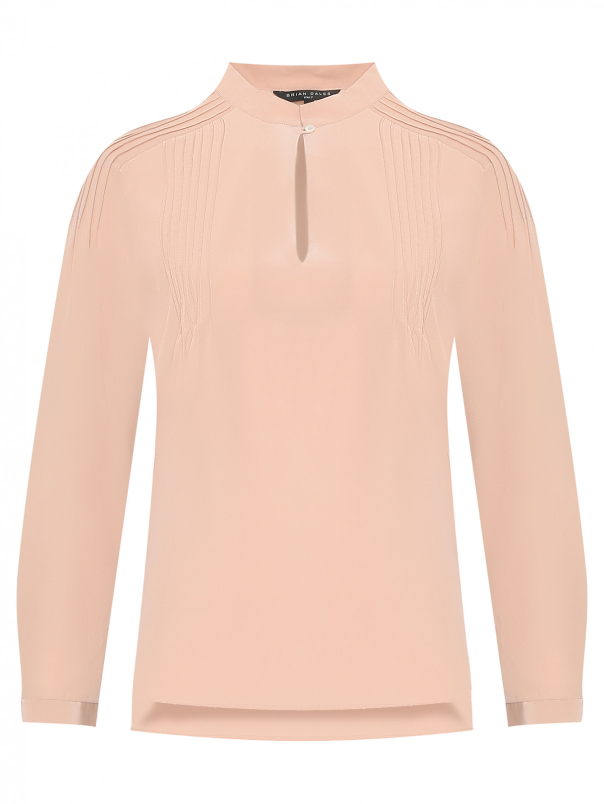 Блуза из шелка свободного кроя Brian Dales  –  Общий вид
