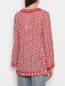 Блуза из хлопка с цветочным узором Tory Burch  –  МодельВерхНиз1