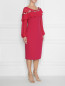 Платье с воланом и декором кружевом Marina Rinaldi  –  МодельВерхНиз