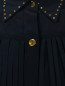 Платье-рубашка из шелка с декором Marcobologna  –  Деталь