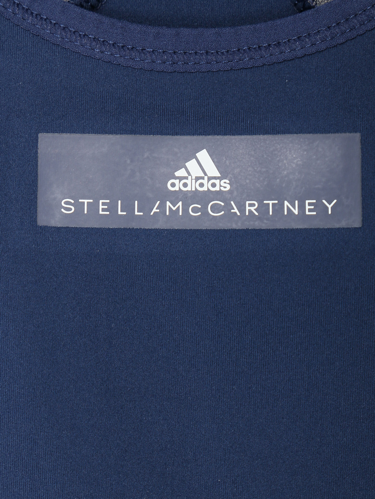 Комбинированный топ с логотипом adidas by Stella McCartney  –  Деталь  – Цвет:  Мультиколор