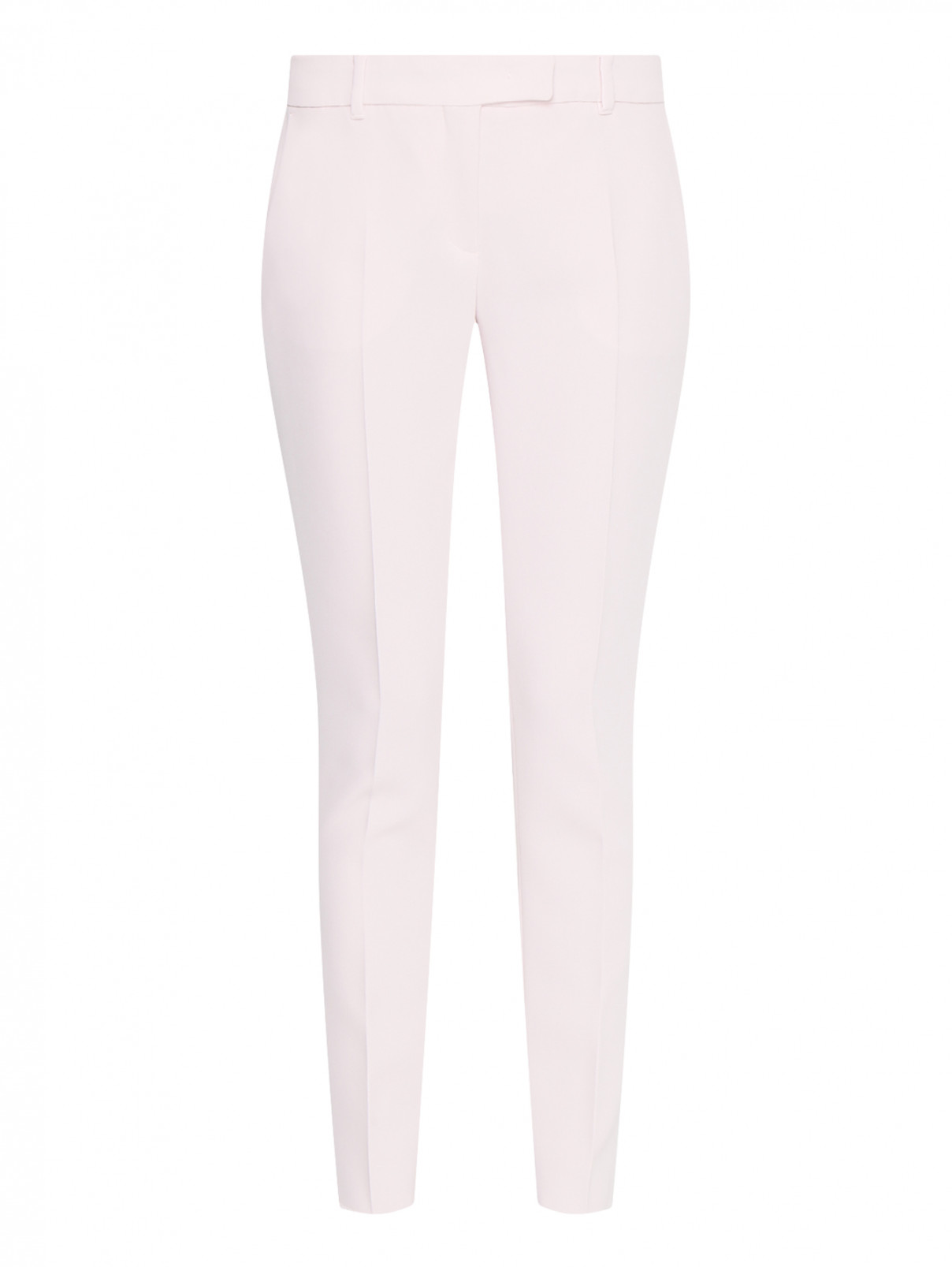 Укороченные брюки с боковыми карманами Max Mara  –  Общий вид  – Цвет:  Розовый