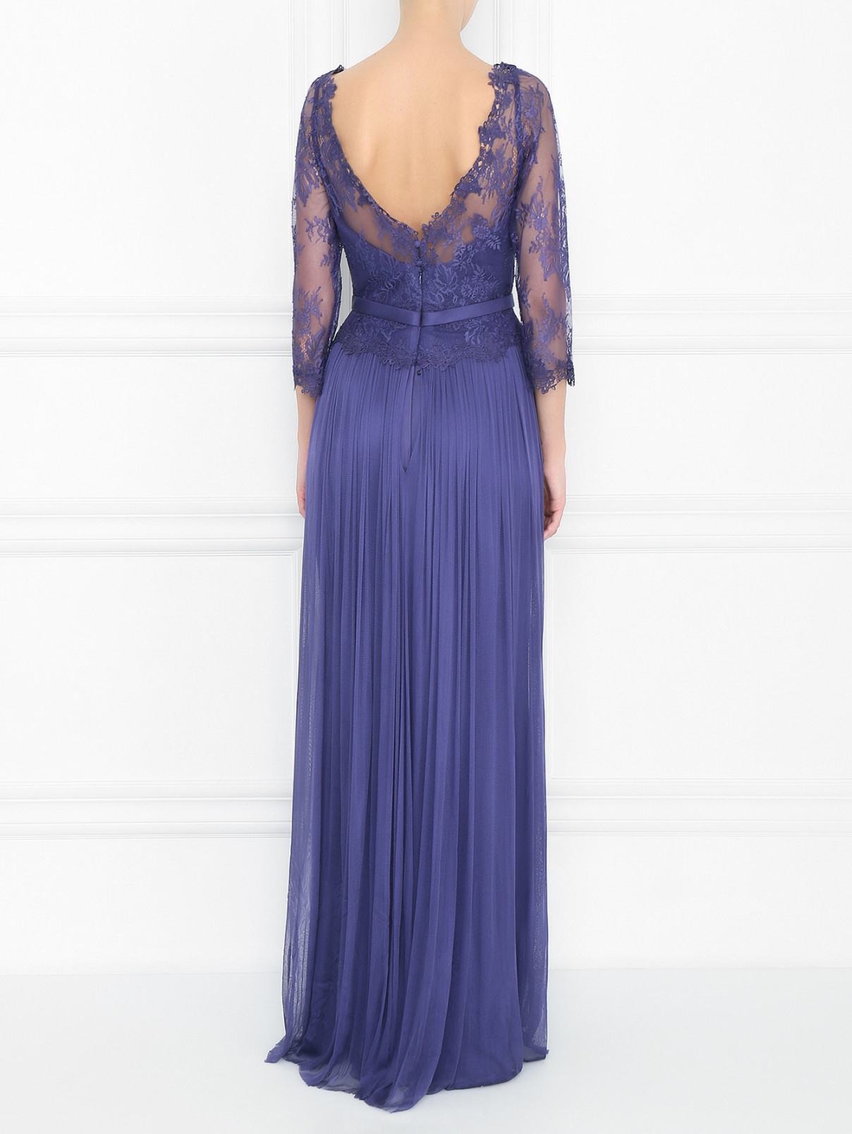Платье-макси с кружевным узором Rosa Clara  –  МодельВерхНиз1  – Цвет:  Фиолетовый