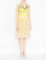 Платье из хлопка с узором Moschino  –  МодельВерхНиз