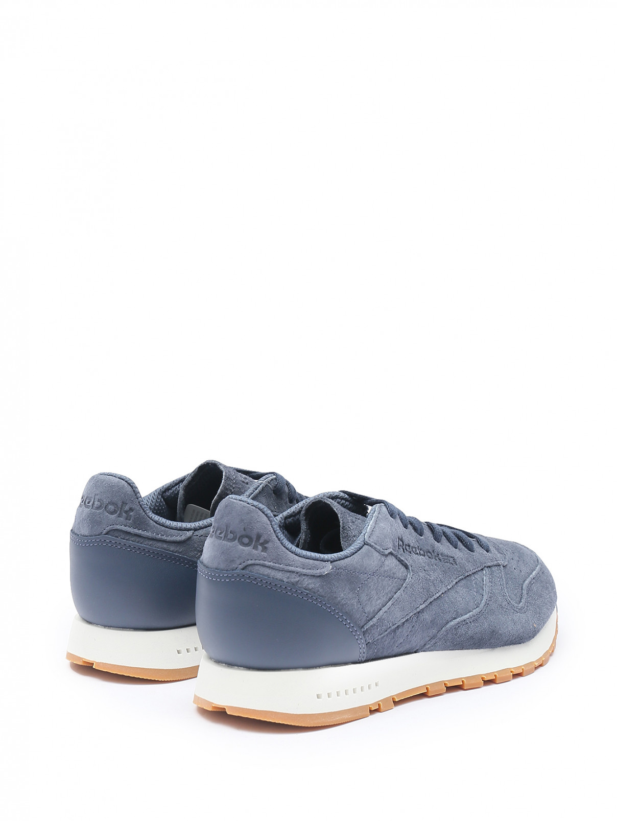 Однотонные кроссовки на шнурках Reebok Classic  –  Обтравка2