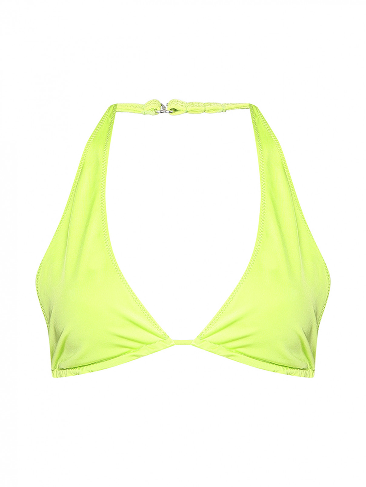 Купальник верх однотонный Frankies Bikinis  –  Общий вид  – Цвет:  Зеленый