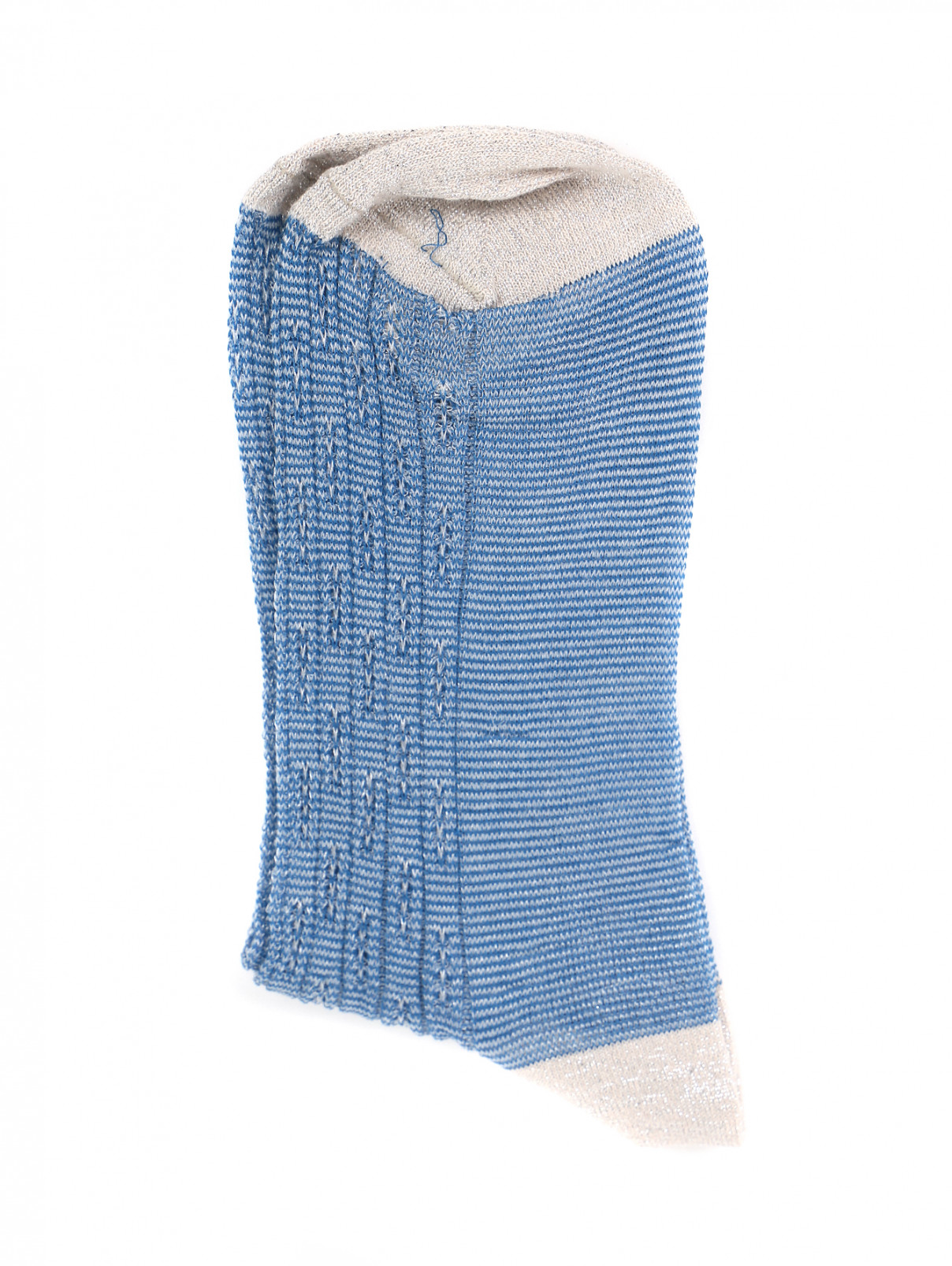 Носки из хлопка ALTO MILANO  –  Общий вид  – Цвет:  Синий