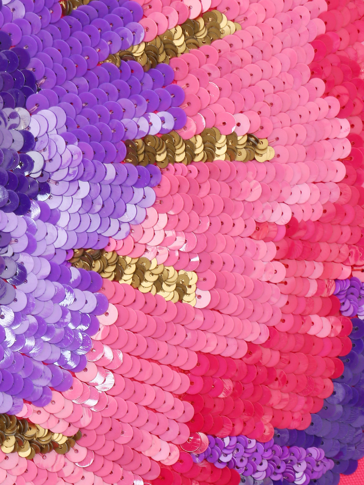 Юбка-трапеция с боковыми карманами декорированная пайетками Alberta Ferretti  –  Деталь  – Цвет:  Розовый
