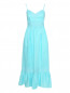 Платье-миди из льна с кружевной отделкой Luisa Spagnoli  –  Общий вид