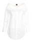Удлиненная блуза из хлопка с фактурной отделкой Jean Paul Gaultier  –  Общий вид