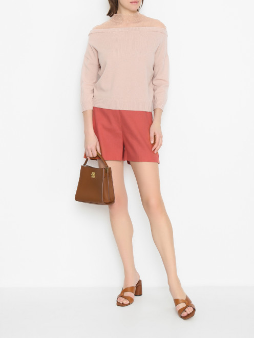 Джемпер из шерсти с рукавами 3/4 Red Valentino - МодельОбщийВид