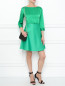 Платье-мини из смешанного шелка с рукавами 3/4 Emporio Armani  –  Модель Общий вид