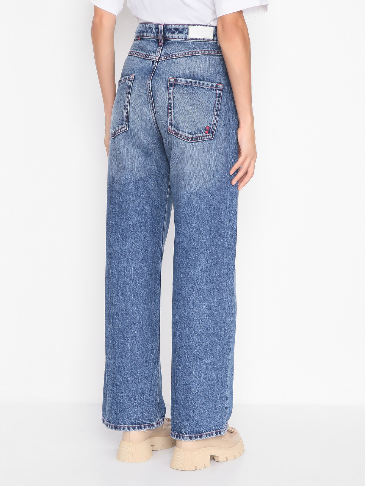 Широкие джинсы с карманами Icon Denim La  –  МодельВерхНиз1  – Цвет:  Синий