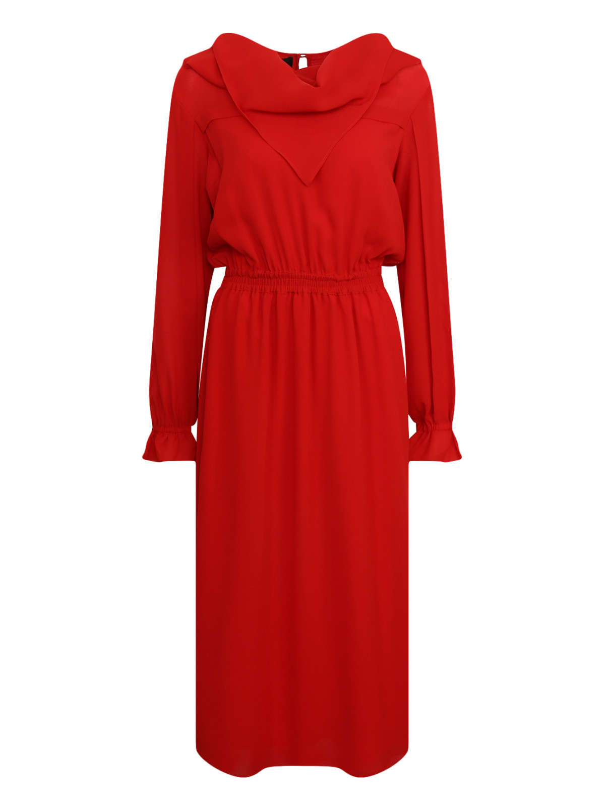 Платье с длинными рукавами DESIGNERS REMIX  –  Общий вид  – Цвет:  Красный