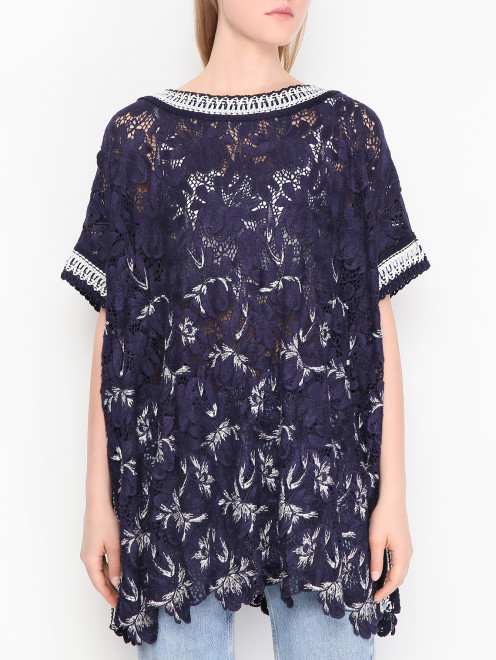 Вязаная туника с узором Ermanno Scervino - МодельВерхНиз
