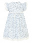 Хлопковое платье с цветочным узором Il Gufo  –  Общий вид